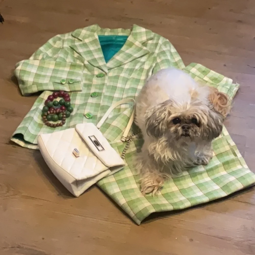 Colorful Abstract Women's suit blazer pants lined - Picture 14 of 15